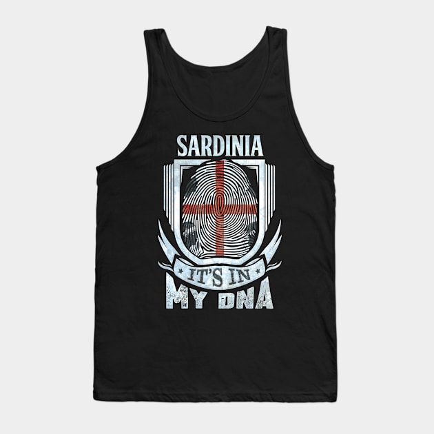 Sardinia It's In My DNA - Gift For Sardinian With Sardinian Flag Heritage Roots From Sardinia Tank Top by giftideas